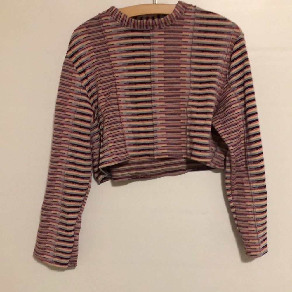 Urban Outfitters Rainbow Cropped Top
